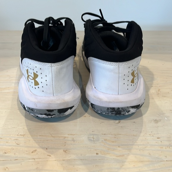 Under Armour men's basketball shoes black and white Jet '21  size 11.5 - Picture 2 of 6